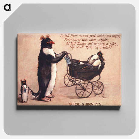 アートパネル-Nurse Guinnipen with Penguin Chicks
 - 国立医学図書館 Canvas.