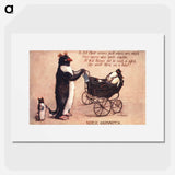 アートポスター-Nurse Guinnipen with Penguin Chicks
 - 国立医学図書館 Poster.