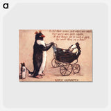 アートポストカード-Nurse Guinnipen with Penguin Chicks
 - 国立医学図書館 Postcard.
