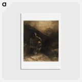 アートポストカード-Primitive Man - オディロン ルドン Postcard.