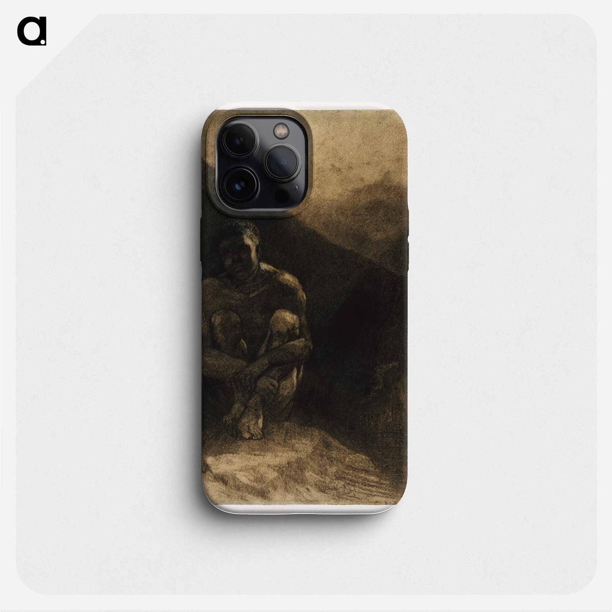 Primitive Man - Odilon Redon Phone Case.