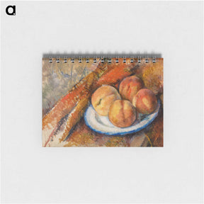 アートメモ帳-Four Peaches on a Plate - ポール セザンヌ Memo.