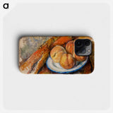 Four Peaches on a Plate - Paul Cezanne Phone Case.