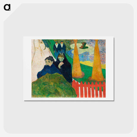 アートポストカード-Mistral (Arlésiennes) - ポール ゴーギャン Postcard.