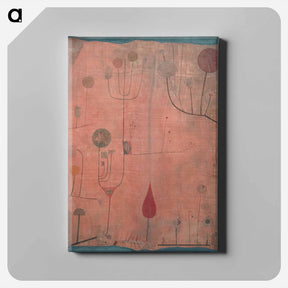 アートパネル-Klee - Früchte auf Rot
 - パウル クレー Canvas.