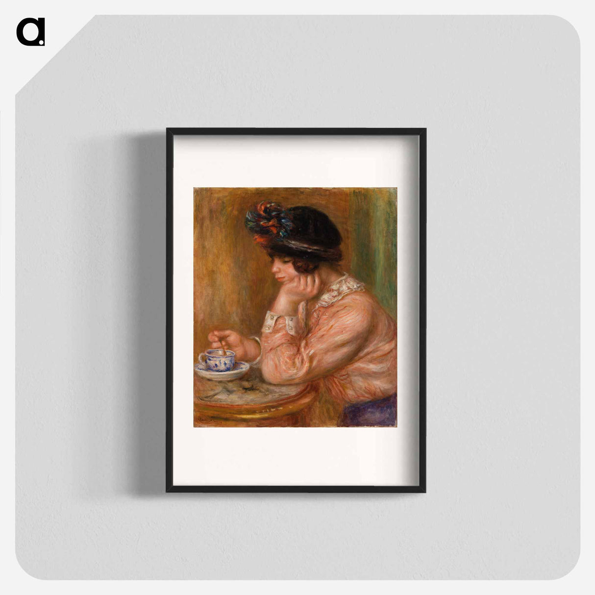 Cup of Chocolate - Pierre Auguste Renoir Poster.