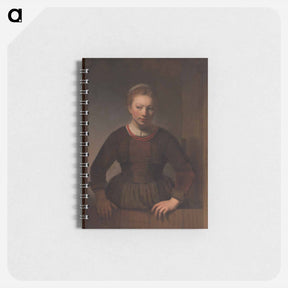 アートメモ帳-Young Woman at an Open Half-Door - レンブラント ファン レイン Memo.