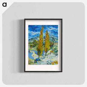 アートポスター-The Poplars at Saint-Rémy - フィンセント ファン ゴッホ Poster.