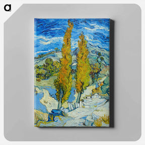 アートパネル-The Poplars at Saint-Rémy - フィンセント ファン ゴッホ Canvas.