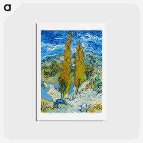 アートポストカード-The Poplars at Saint-Rémy - フィンセント ファン ゴッホ Postcard.