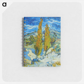 アートメモ帳-The Poplars at Saint-Rémy - フィンセント ファン ゴッホ Memo.