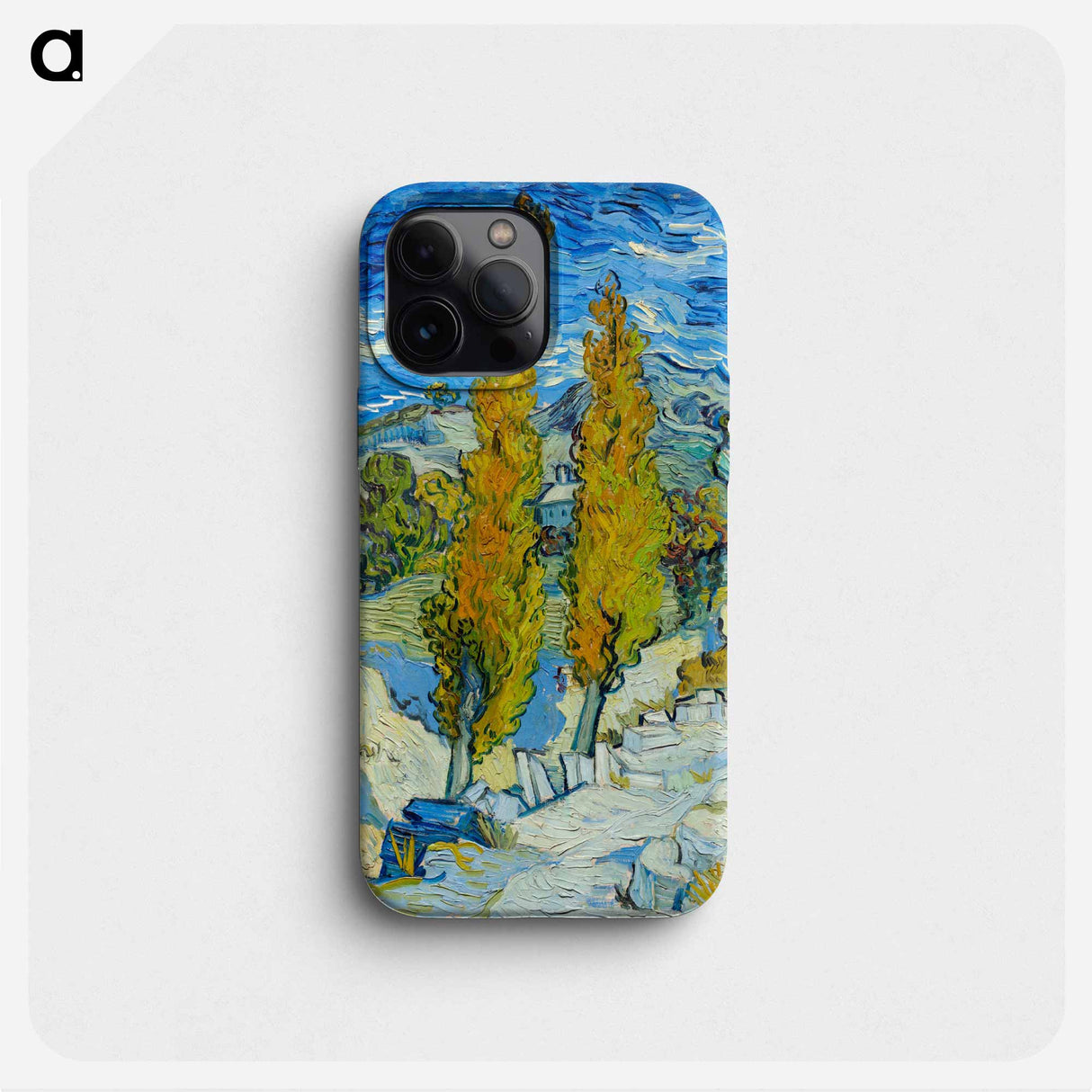 The Poplars at Saint-Rémy - フィンセント ファン ゴッホ Phone Case.