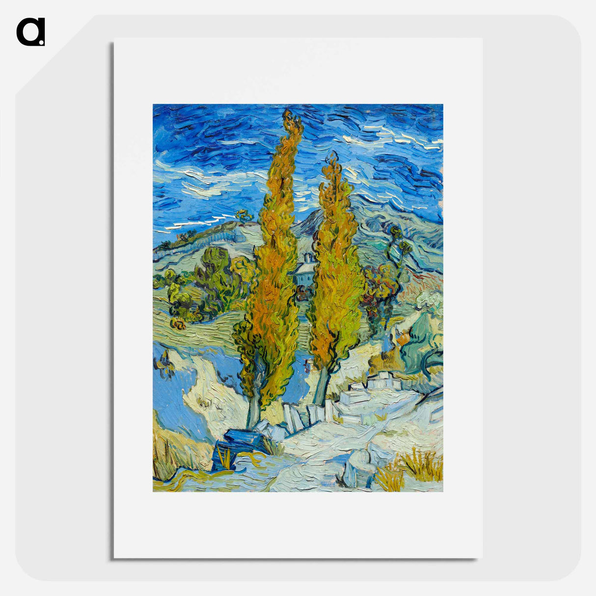 The Poplars at Saint-Rémy - Vincent van Gogh Poster.