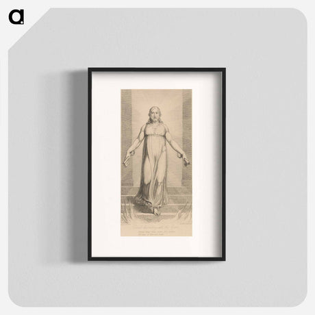 アートポスター-Christ Descending into the Grave - ウィリアム ブレイク Poster.