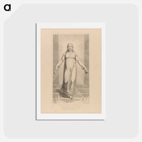 アートポストカード-Christ Descending into the Grave - ウィリアム ブレイク Postcard.