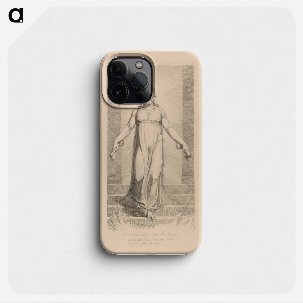 Christ Descending into the Grave - ウィリアム ブレイク Phone Case.