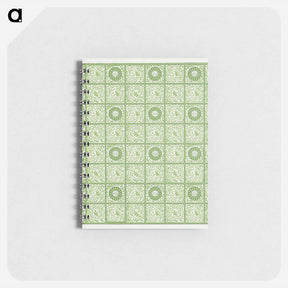 アートメモ帳-William Morris's Diaper pattern - ウィリアム モリス Memo.