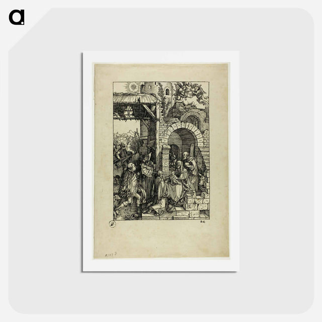 アートポストカード-The Adoration of the Magi - アルブレヒト デューラー Postcard.