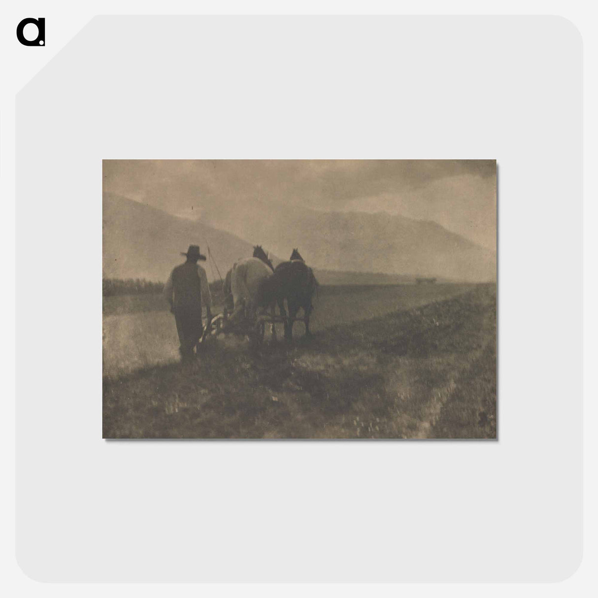 アートポストカード-Ploughing - アルフレッド スティーグリッツ Postcard.
