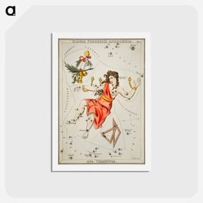 アートポストカード-Gloria Frederici, Andromeda - アンティーク地図 Postcard.
