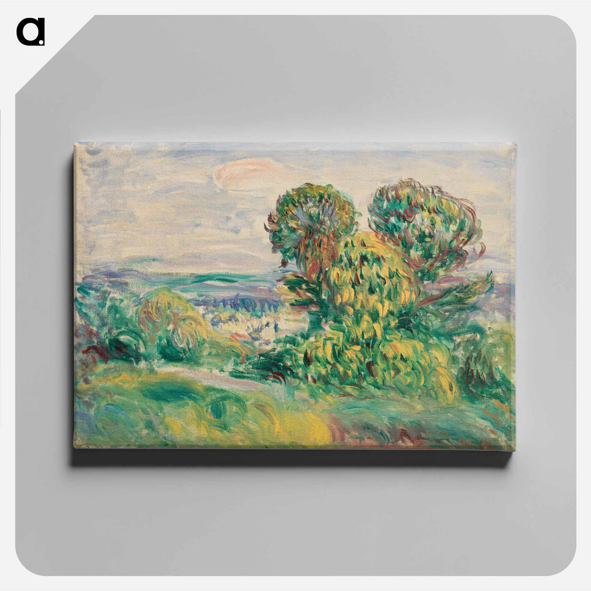 アートパネル-Landscape by Pierre Auguste Renoir
 - バーンズ・コレクション Canvas.