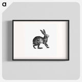 アートポスター-Victorian Rabbit Engraving
 - 大英図書館 Poster.