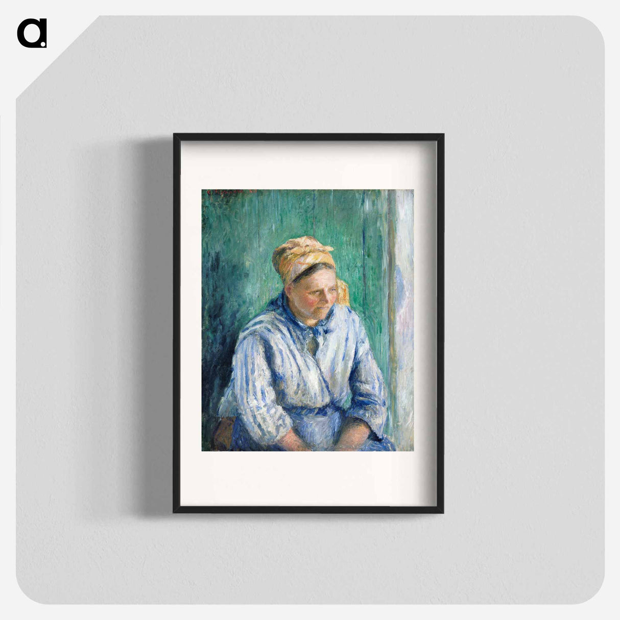 Washerwoman, Study - Camille Pissarro Poster.