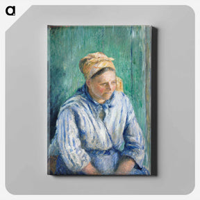 アートパネル-Washerwoman, Study - カミーユ ピサロ Canvas.