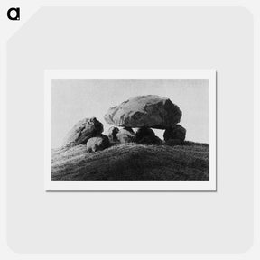 アートポストカード-Megalithic grave - カスパー ダーヴィト フリードリヒ Postcard.
