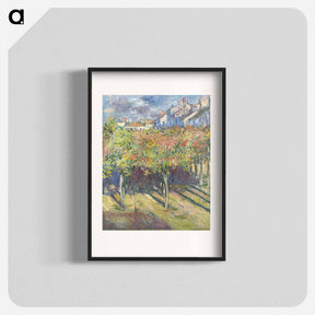 アートポスター-Le cours du 14 juillet vu de la maison de Claude Monet - クロード モネ Poster.