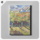 Le cours du 14 juillet vu de la maison de Claude Monet - Claude Monet Canvas.