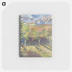 アートメモ帳-Le cours du 14 juillet vu de la maison de Claude Monet - クロード モネ Memo.