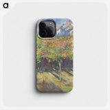 Le cours du 14 juillet vu de la maison de Claude Monet - クロード モネ Phone Case.