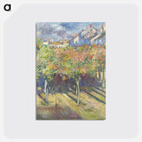 Le cours du 14 juillet vu de la maison de Claude Monet - クロード モネ Postcard.