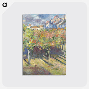 アートポストカード-Le cours du 14 juillet vu de la maison de Claude Monet - クロード モネ Postcard.
