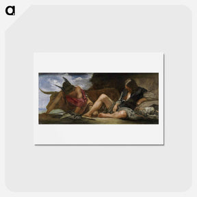 アートポストカード-Mercury and Argus - ディエゴ ベラスケス Postcard.