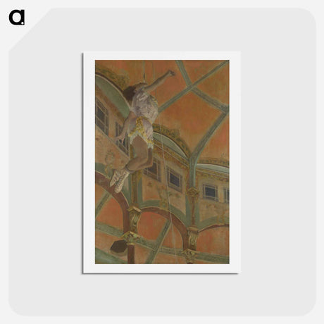 アートポストカード-Miss La La at the Cirque Fernando - エドガー ドガ Postcard.