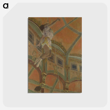 アートポストカード-Miss La La at the Cirque Fernando - エドガー ドガ Postcard.