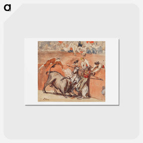 アートポストカード-Bullfight - エドゥアール マネ Postcard.