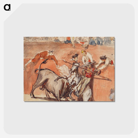 アートポストカード-Bullfight - エドゥアール マネ Postcard.