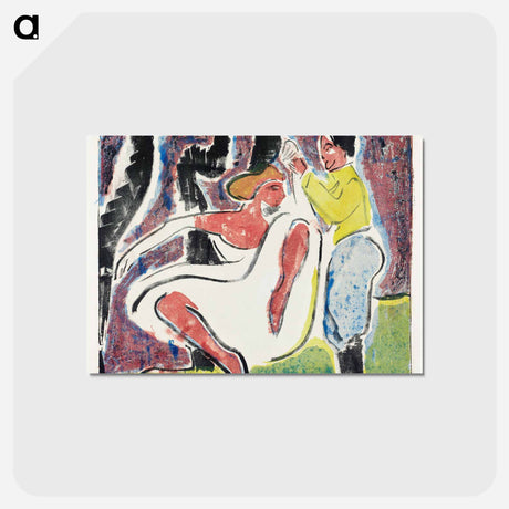 アートポストカード-Russian Dancers - エルンスト ルートヴィヒ キルヒナー Postcard.
