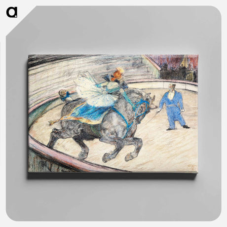 アートパネル-At the Circus: Work in the Ring - アンリ ド トゥールーズ ロートレック Canvas.