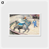 アートポストカード-At the Circus: Work in the Ring - アンリ ド トゥールーズ ロートレック Postcard.