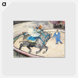 アートポストカード-At the Circus: Work in the Ring - アンリ ド トゥールーズ ロートレック Postcard.