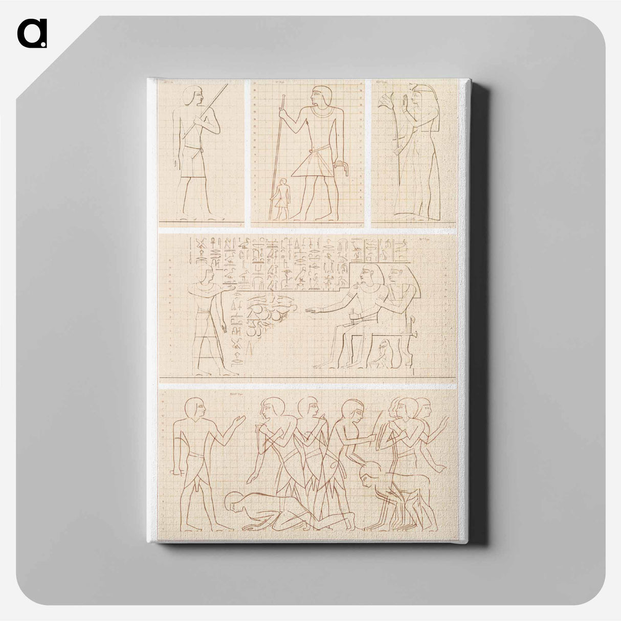 アートパネル-Egyptian Lifestyle
 - エジプト美術史 Canvas.