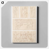 アートパネル-Egyptian Lifestyle
 - エジプト美術史 Canvas.