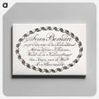 アートパネル-Jean Bernard's business card - ジャン ベルナール Canvas.