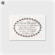 アートポストカード-Jean Bernard's business card - ジャン ベルナール Postcard.