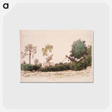 Farm near Vichy - ジャン フランソワ ミレー Postcard.