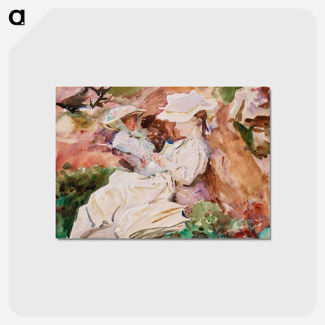 アートポストカード-Simplon - Mrs Barnard and her Daughter Dorothy - ジョン シンガー サージェント Postcard.